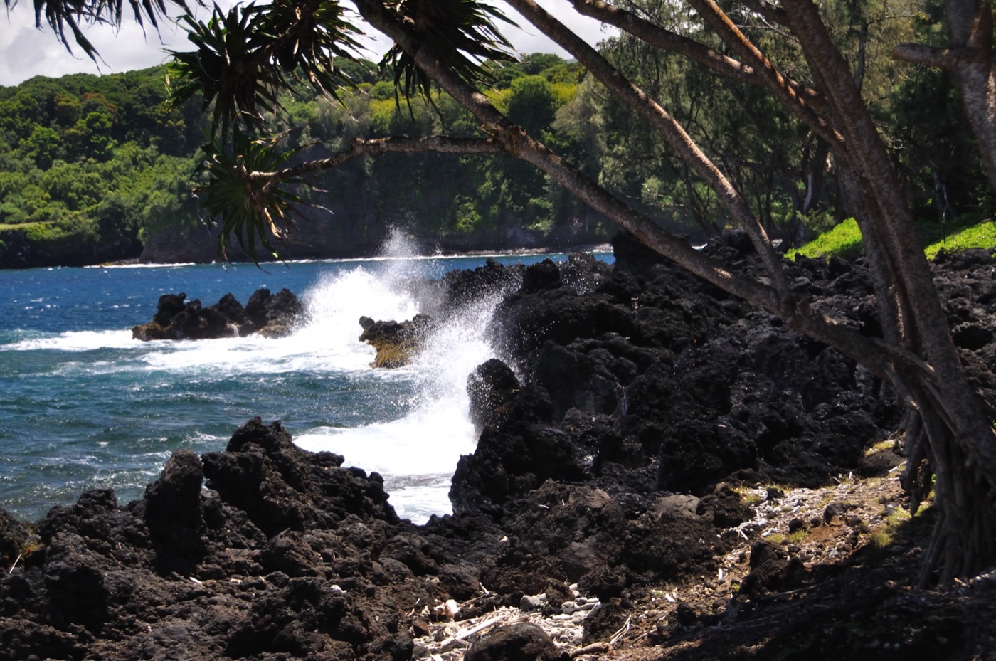 Lato della penisola con onde
