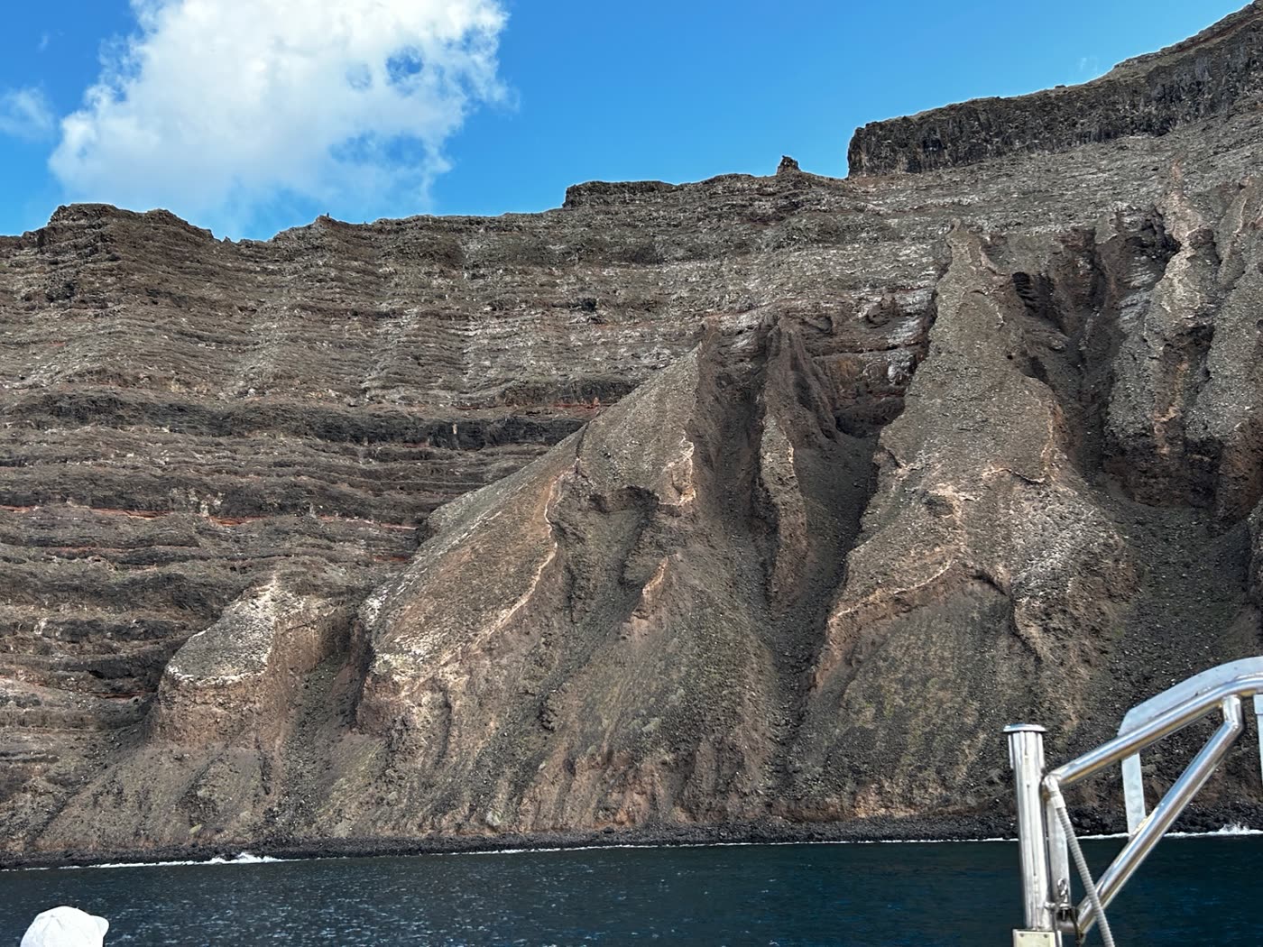 Parete sotto il Mirador del Rio